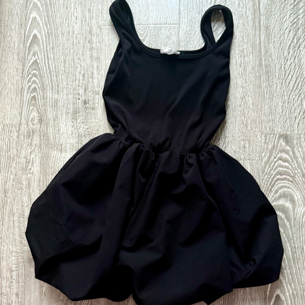 Love & Harmony Black Bubble Mini Dress Sleeveless Fit & Flare (M)
